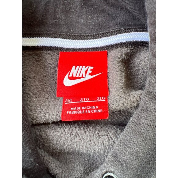 Vintage Nike 3XL Gray Hoodie With Pink Spell Out Logo Y2K C4 - Picture 5 of 5